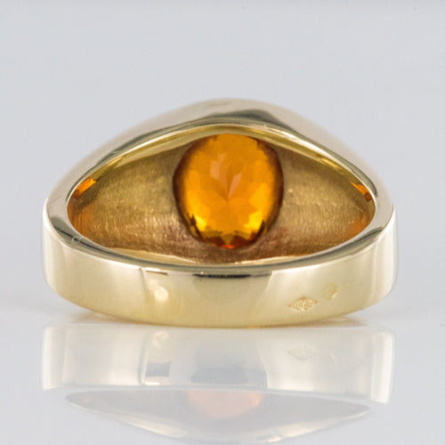 Bague 57 Bague homme grenat spessartite 58 Facettes 18-053