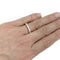 Bague 53 Alliance demi-tour or blanc, diamants. 58 Facettes 30365