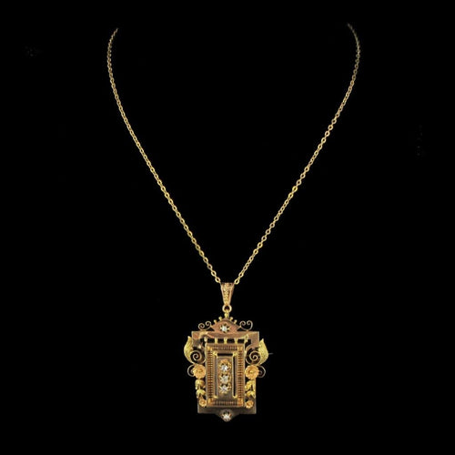 Broche Broche - Pendentif en or, diamants et perles fines 58 Facettes 3222-7282829