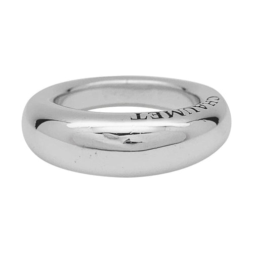 Bague 55 Bague Chaumet modèle "Anneau" en or blanc. 58 Facettes 29977