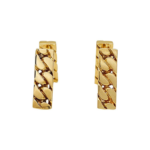 Boutons de manchette Boutons de manchette Hermès, maille gourmette en or jaune. 58 Facettes 30425