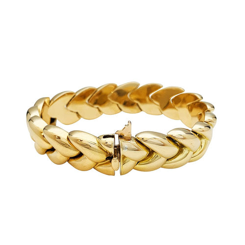 Bracelet Bracelet Cartier Tresse en or jaune. 58 Facettes 30202