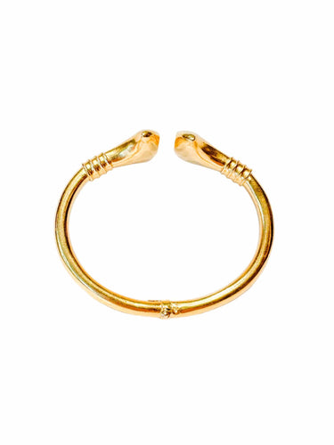 Bracelet Lalaounis - Bracelet Jonc Or Jaune Mat 58 Facettes