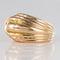 Bague 52 Bague tank asymétrique godronnée 58 Facettes 20-370-51