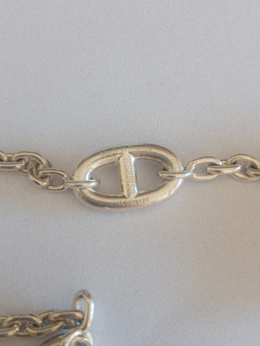 Collier Sautoir en argent  Hermès modèle Farandole 58 Facettes