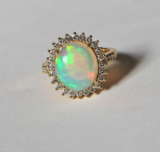 Bague 54 POMPADOUR Bague OPALE et Diamants 58 Facettes 389