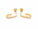 Boucles d'oreilles Dinh Van Boucles d'oreilles Maillon Or jaune 58 Facettes 06504CD