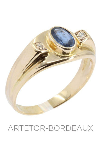 Bague 58 Bague saphir et diamants 58 Facettes 32201