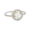 Bague 51 Solitaire Lorenz Bäumer "Aimer pour vivre" en or blanc et diamants. 58 Facettes 30477