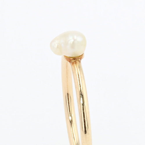 Bague 59 Bague ancienne Perle baroque 58 Facettes 17-155B-55