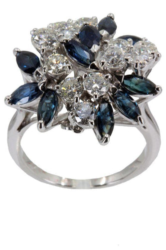 Bague 55 Bague saphirs et diamants 58 Facettes 33471