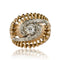 Bague 51 Bague rétro tourbillon de diamants 58 Facettes 19-084-55