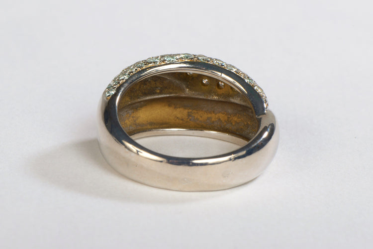 Bague 55 Bague Or blanc Diamant 58 Facettes 05477CD