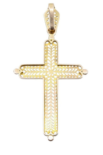Pendentif Croix filigrane ancienne 58 Facettes 038251