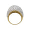 Bague 52 Bague dôme deux ors, diamants. 58 Facettes 29960