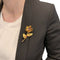 Broche Broche Cartier, "Fleur" en or jaune, diamants, émeraudes, rubis et saphirs. 58 Facettes 30236