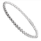 Bracelet Bracelet ligne Cartier "C de Cartier" en or blanc et diamants. 58 Facettes 30089