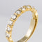 Bague 61 Demi Alliance diamants sur or jaune 58 Facettes 18-077-61