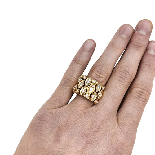 Bague 57 Bague Cartier "Diadea" en or jaune et diamants 58 Facettes 29447-1