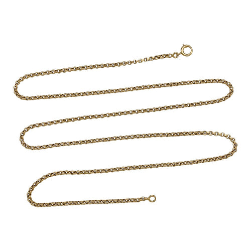 Collier Longue chaîne ancienne. 58 Facettes 29991