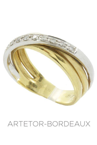 Bague 52 Bague diamants moderne 58 Facettes 2071