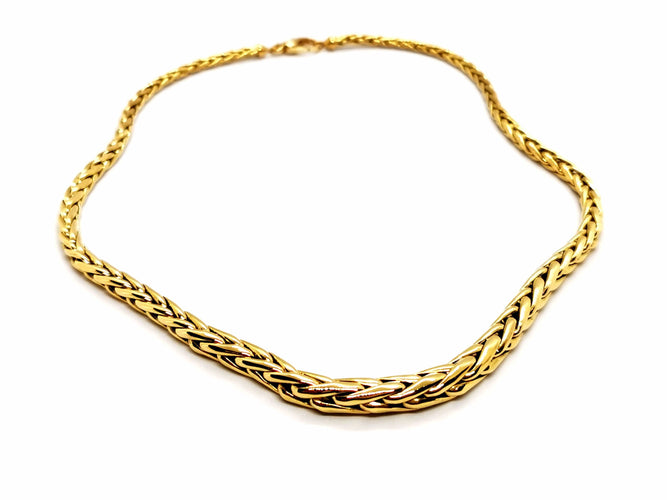 Collier Collier Maille palmier Or jaune 58 Facettes 1167343CN