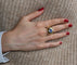Bague SAPHIR de Ceylan et diamants 58 Facettes 360