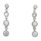 Boucles d'oreilles Boucles d'oreilles pendantes en or blanc et diamants. 58 Facettes 30141