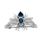 Broche Broche Scarabée or blanc, saphirs, diamants, rubis. 58 Facettes 29475
