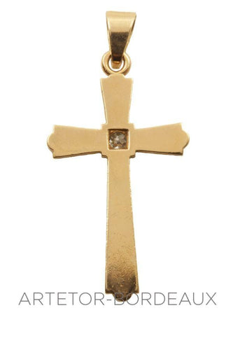 Pendentif Croix religieuse 58 Facettes 3331