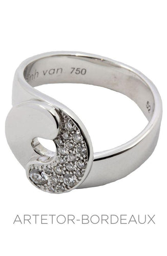 Bague 52 Bague Dinh Van Double Sens Or Blanc 58 Facettes 30911