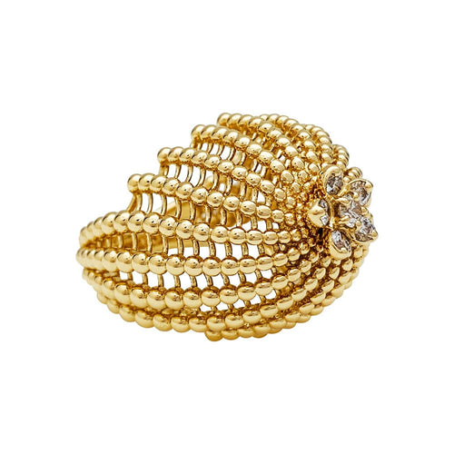 Bague 51 Bague Cartier "Cactus de Cartier" en or jaune et diamants. 58 Facettes 30217