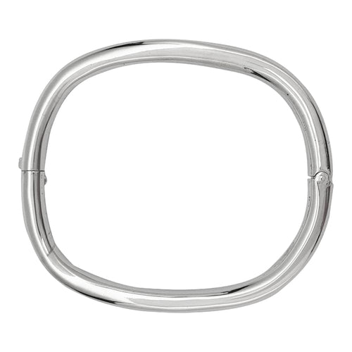 Bracelet Bracelet jonc rigide carré en or blanc 58 Facettes 30360