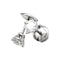 Boucles d'oreilles Puces d'oreilles Cartier en platine et diamants. 58 Facettes 30015