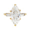 Bague 53 Bague Cartier en or jaune, diamant navette 3,15 carats. 58 Facettes 29270-1