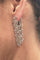 Boucles d'oreilles Boucles d'oreilles pendantes en or blanc et diamants. 58 Facettes 25541