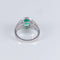 Bague Bague style Marguerite Emeraude Diamants 58 Facettes