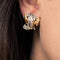 Boucles d'oreilles Boucles d'oreilles vintage fleurs diamants 58 Facettes 19-673