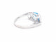 Bague 54 Bague Or blanc Topaze 58 Facettes 00710CN