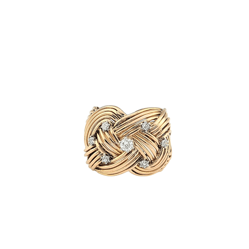 Bague Bague en or jaune et diamants 58 Facettes 20650