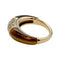 Bague 51 Bague Van Cleef et Arpels "Philippine" en or jaune, oeil de tigre et diamants. 58 Facettes 30045