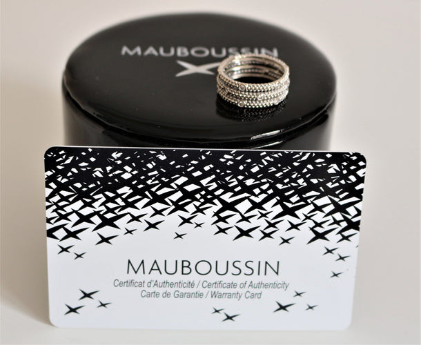 Bague 54 Mauboussin Bague "Le Premier Jour" Trois rangs de diamants 58 Facettes 347