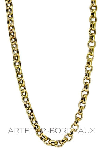 Collier Chaine maille jaseron ovale 58 Facettes 36071