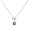 Collier Pendentif en or et platine, rubis et diamant taille ancienne. 58 Facettes 29216