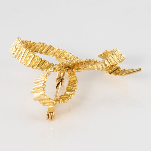 Broche Broche noeud or jaune 58 Facettes 20-235
