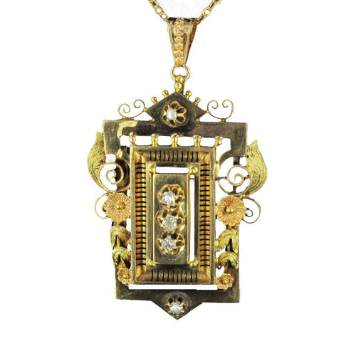 Broche Broche - Pendentif en or, diamants et perles fines 58 Facettes 3222-7282829
