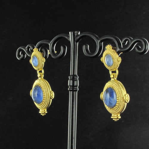 Boucles d'oreilles Boucles d'oreilles esprit étrusque bleue 58 Facettes GO004B-8606584-Bleu