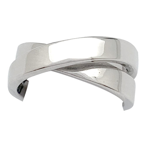 Bague 50 Bague Cartier, "Nouvelle Vague", or blanc. 58 Facettes 29912