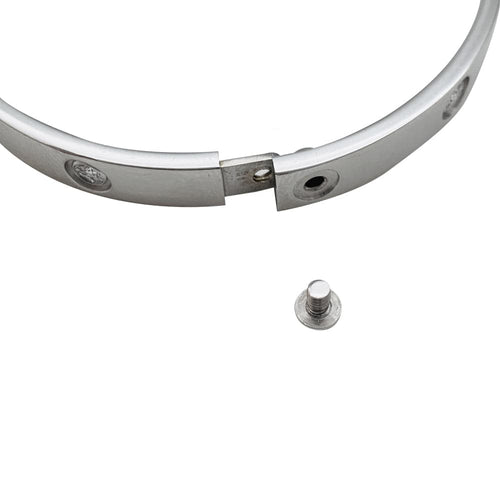 Bracelet Bracelet Cartier ,"Love", en or blanc et diamants. 58 Facettes 29997