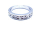 Bague 54 Bague Demie alliance Or blanc Diamant 58 Facettes 1021705CD